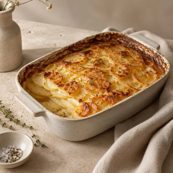Batatas gratinadas